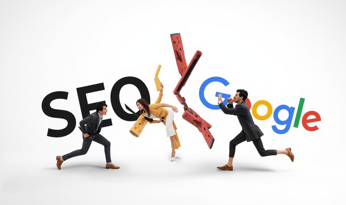 SEO vs Google Ads strategy comparison illustration