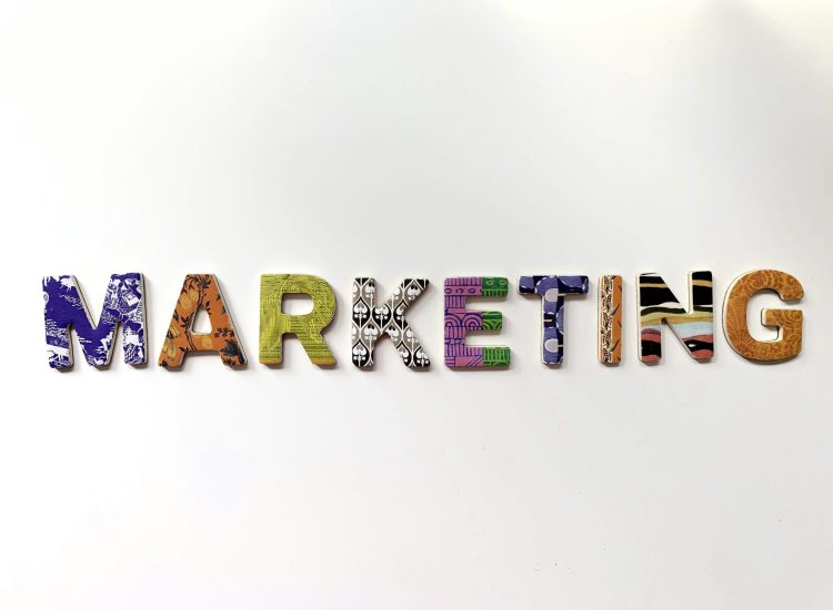 Content marketing in Houston strategy visual with modern typography